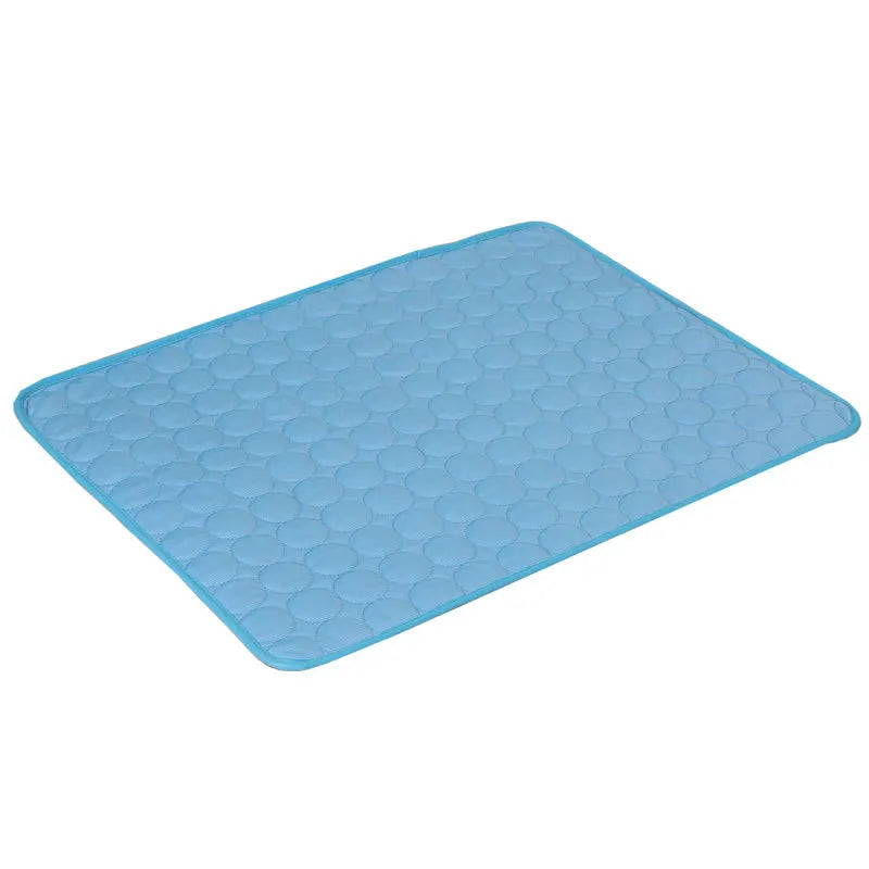 Tapis rafraichissant pour chat bleu