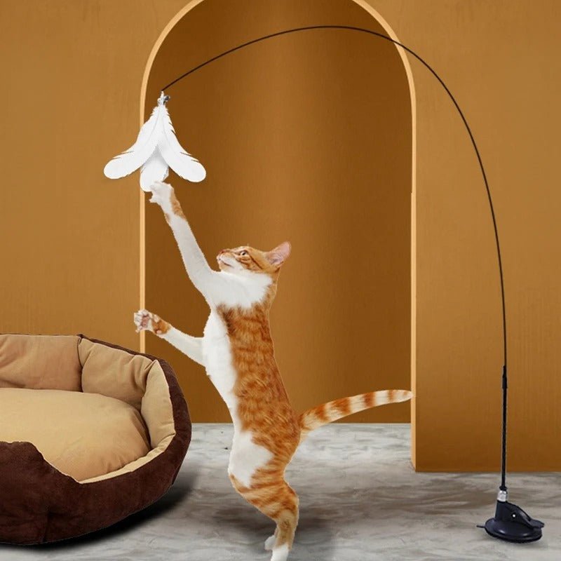 Jouet pour chat - Canne Ă plumes - Mam'zelle Sassy