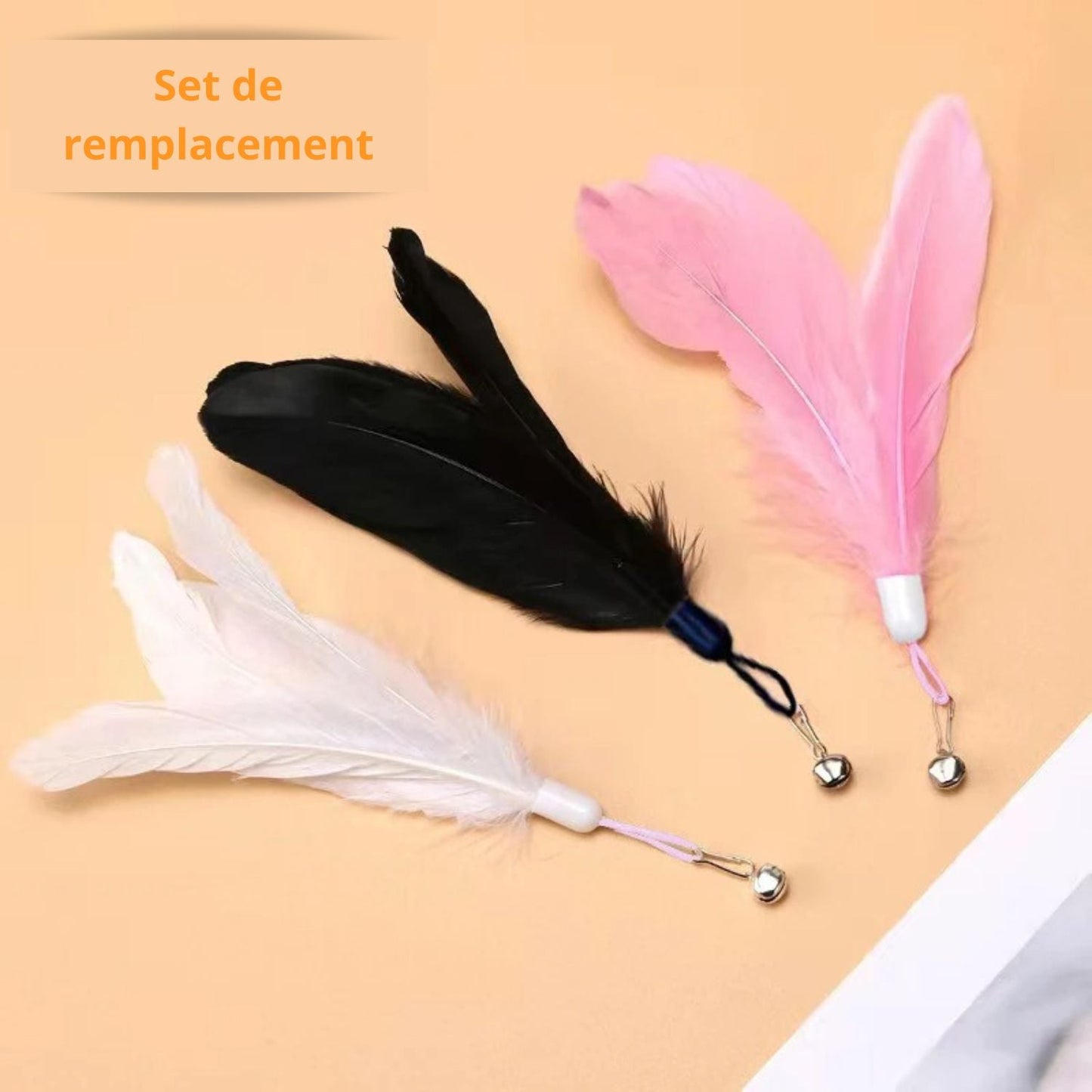 Jouet pour chat - Canne Ă plumes - Mam'zelle Sassy