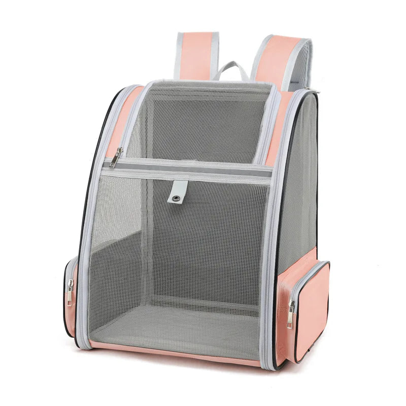 sac à dos pour chat rose