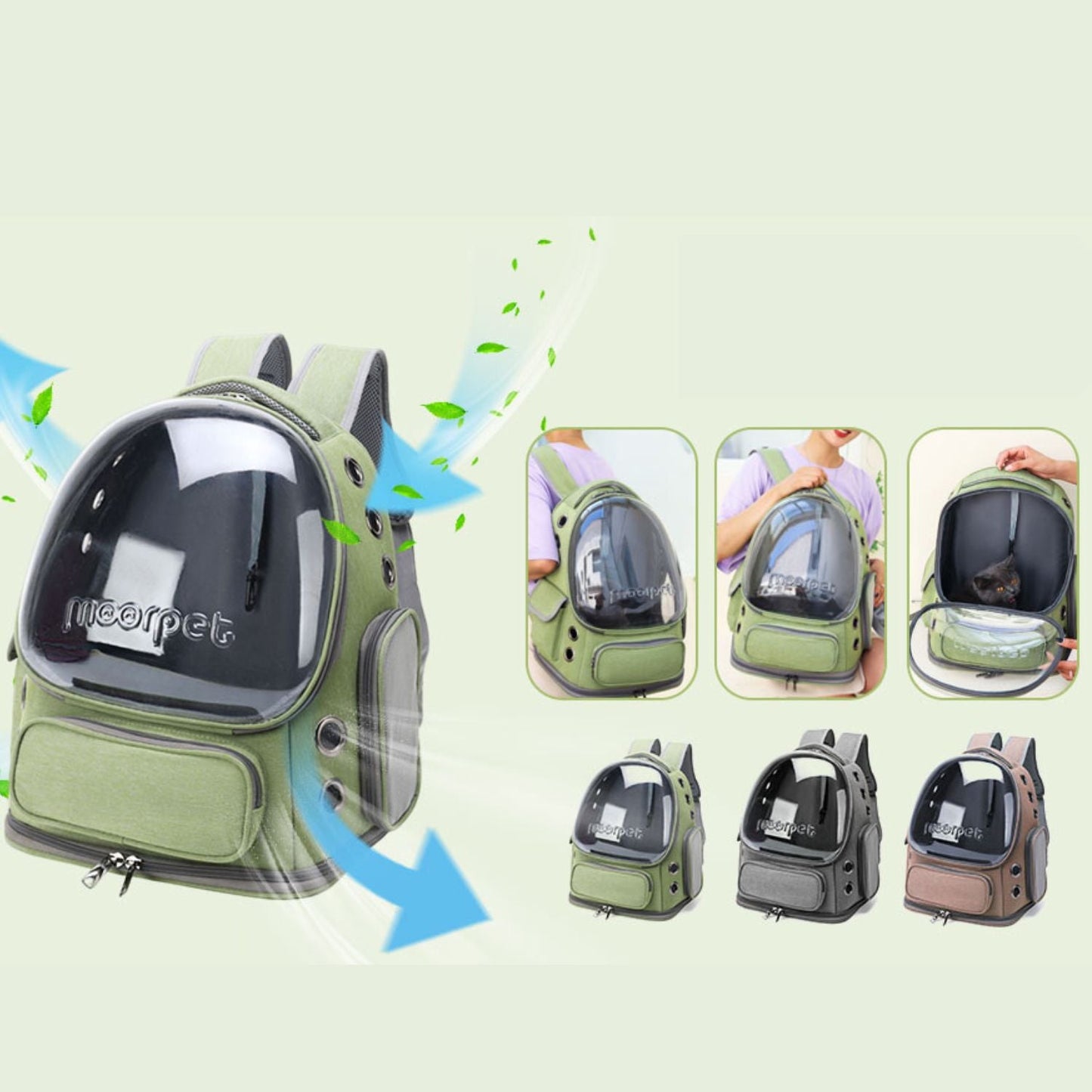 Sac de transport pour chat SpaceCat™ - Mam'zelle Sassy