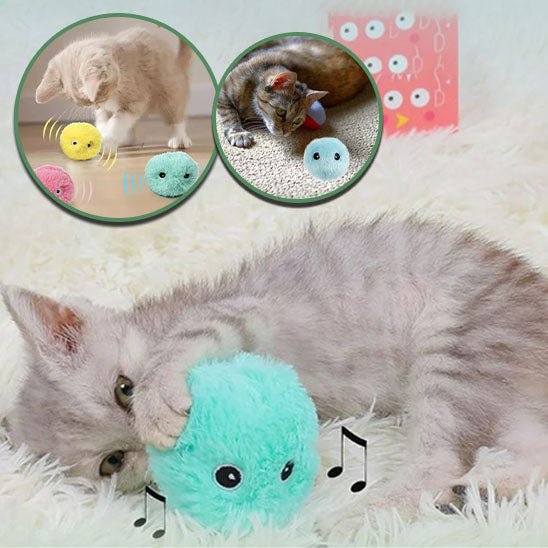 50 Balles Interactives Pour Chat – 3 Cm En Feutre Coloré, Jouet Intérieur, Stimulation Chasse Et Jeu