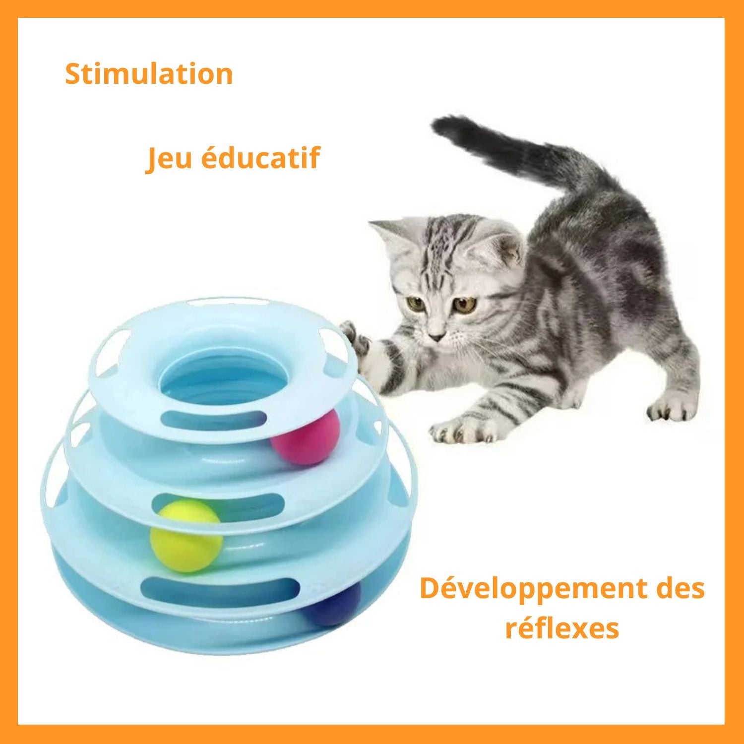 Jouet pour chats - La tour de Babelcat™ - Mam'zelle Sassy