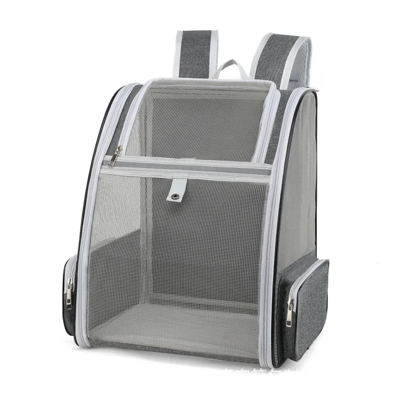 sac à dos pour chat gris